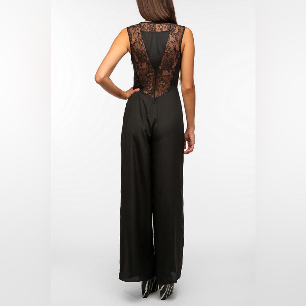 Vintage Black Lace Jumpsuit by KNT